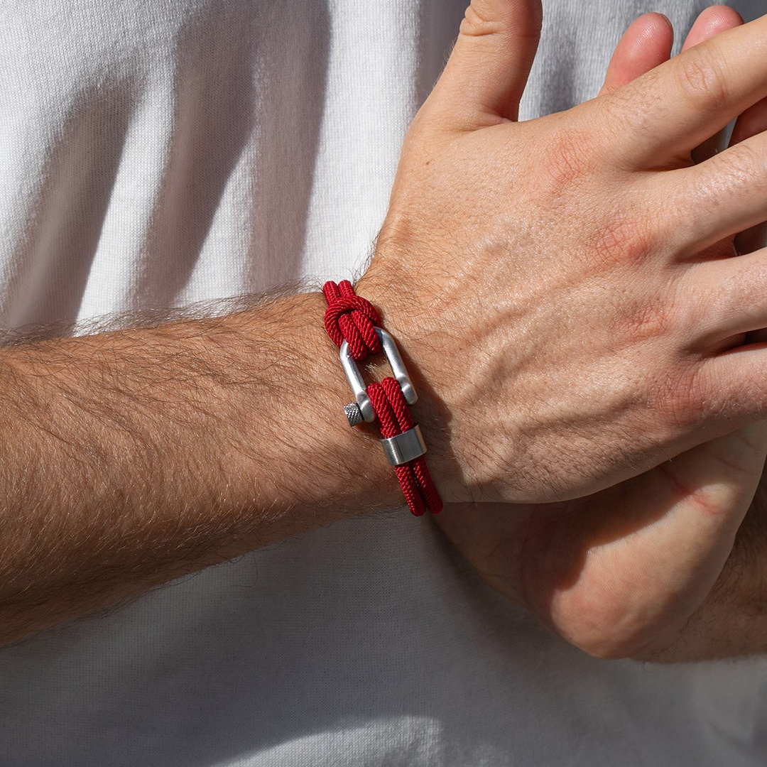 Malibu Red Rope Bracelet Kaia