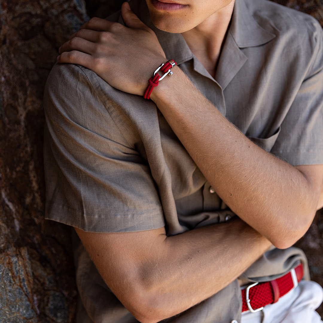 Malibu Red Rope Bracelet Kaia