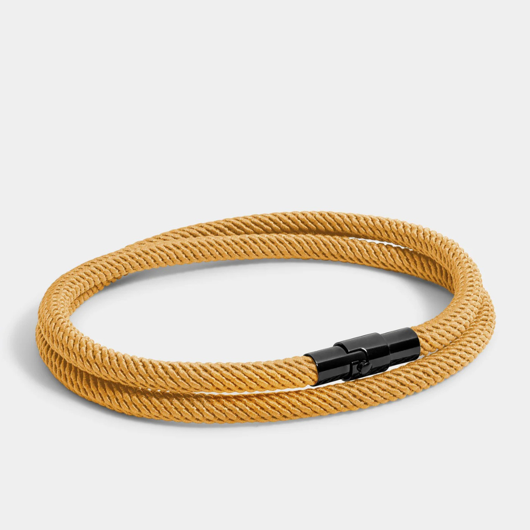Wave Yellow Minimalist Rope Bracelet Kaia