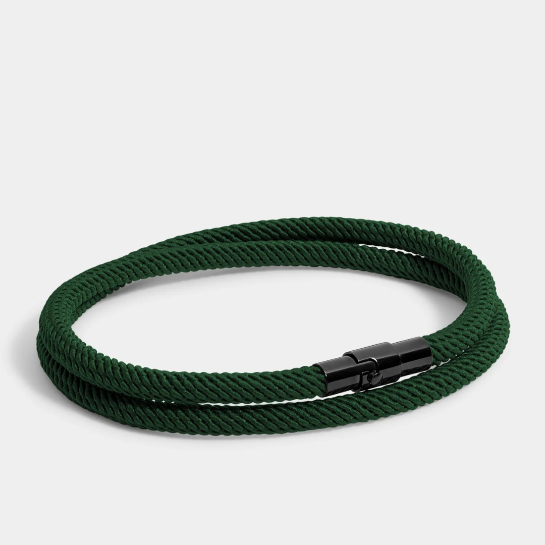 Wave Green Minimalist Rope Bracelet Kaia
