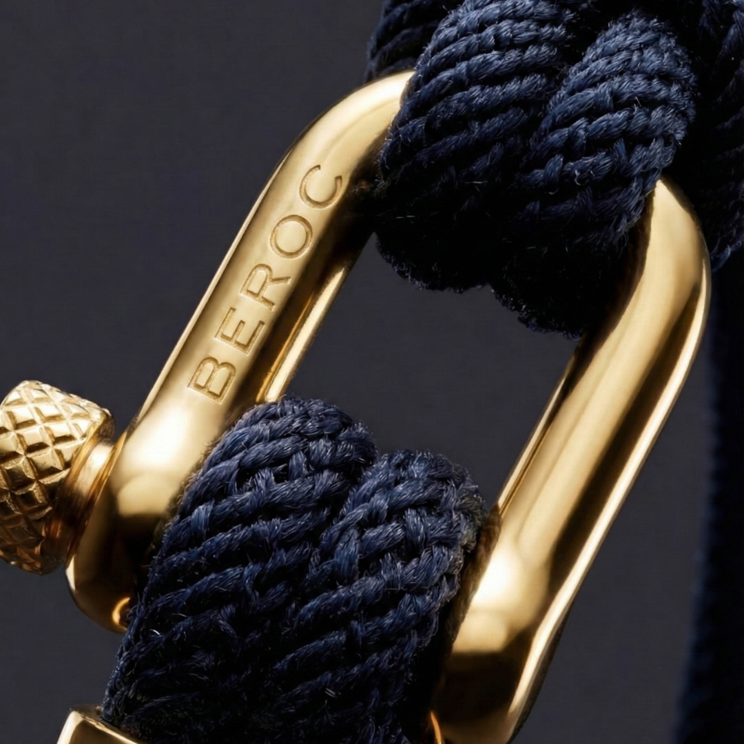Malibu Gold Blue Rope Bracelet Kaia