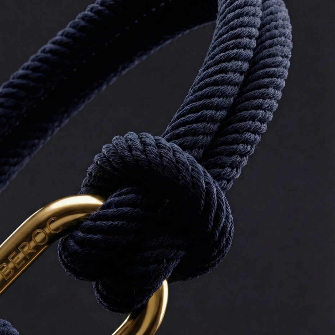 Malibu Gold Blue Rope Bracelet Kaia