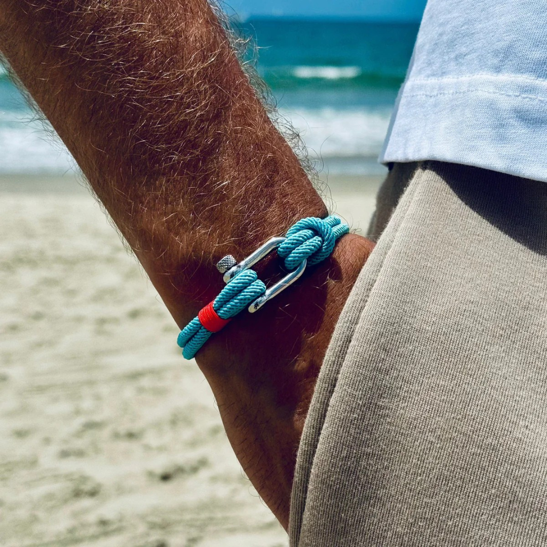 Strand Light Blue Rope Bracelet Kaia