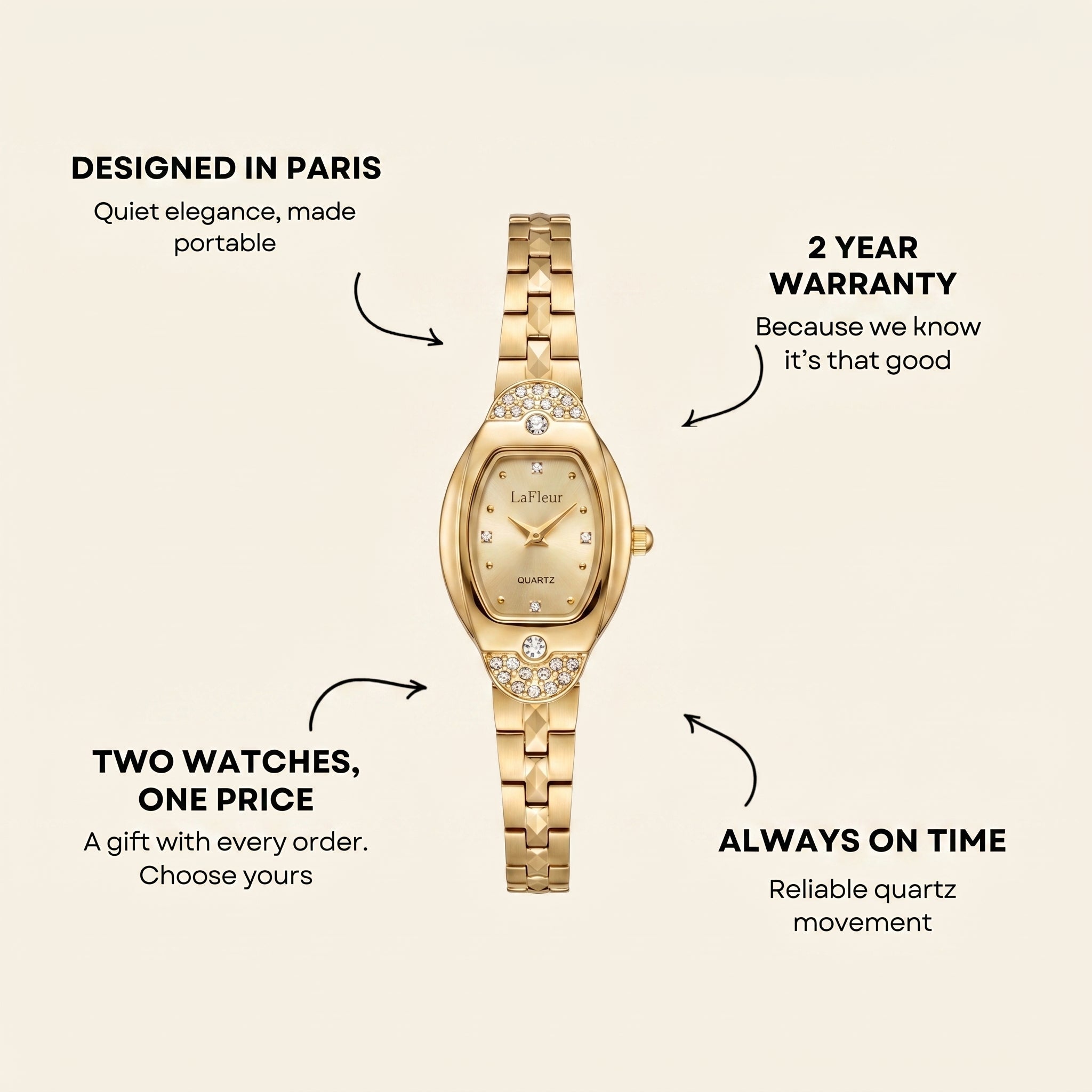 Reloj Trocadéro Oro