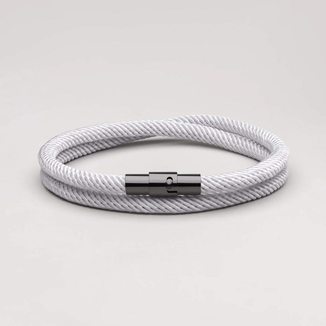 Wave Grey Minimalist Rope Bracelet Kaia