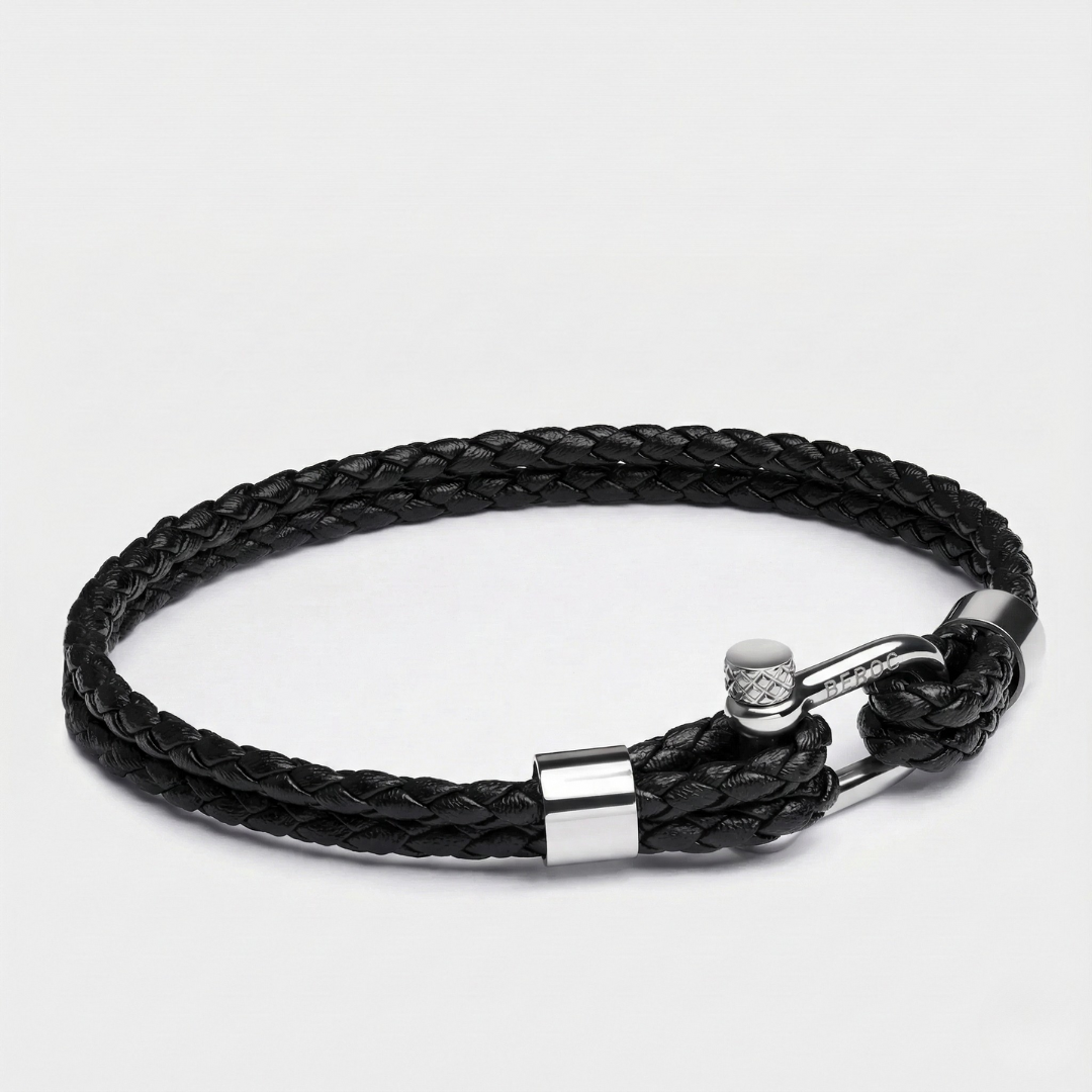 Helix Minimalist Leather Bracelet Kaia