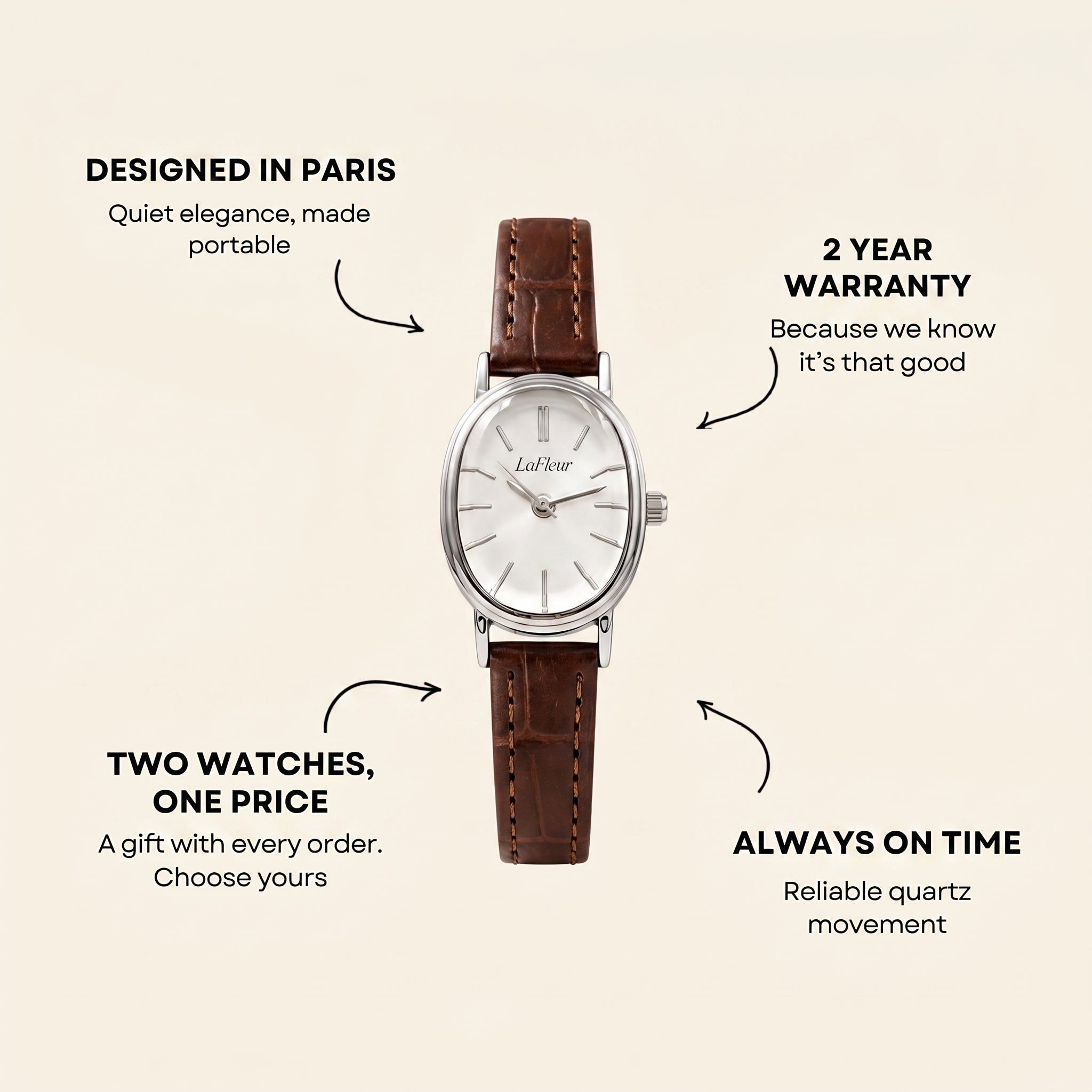 Reloj Madeleine Coñac
