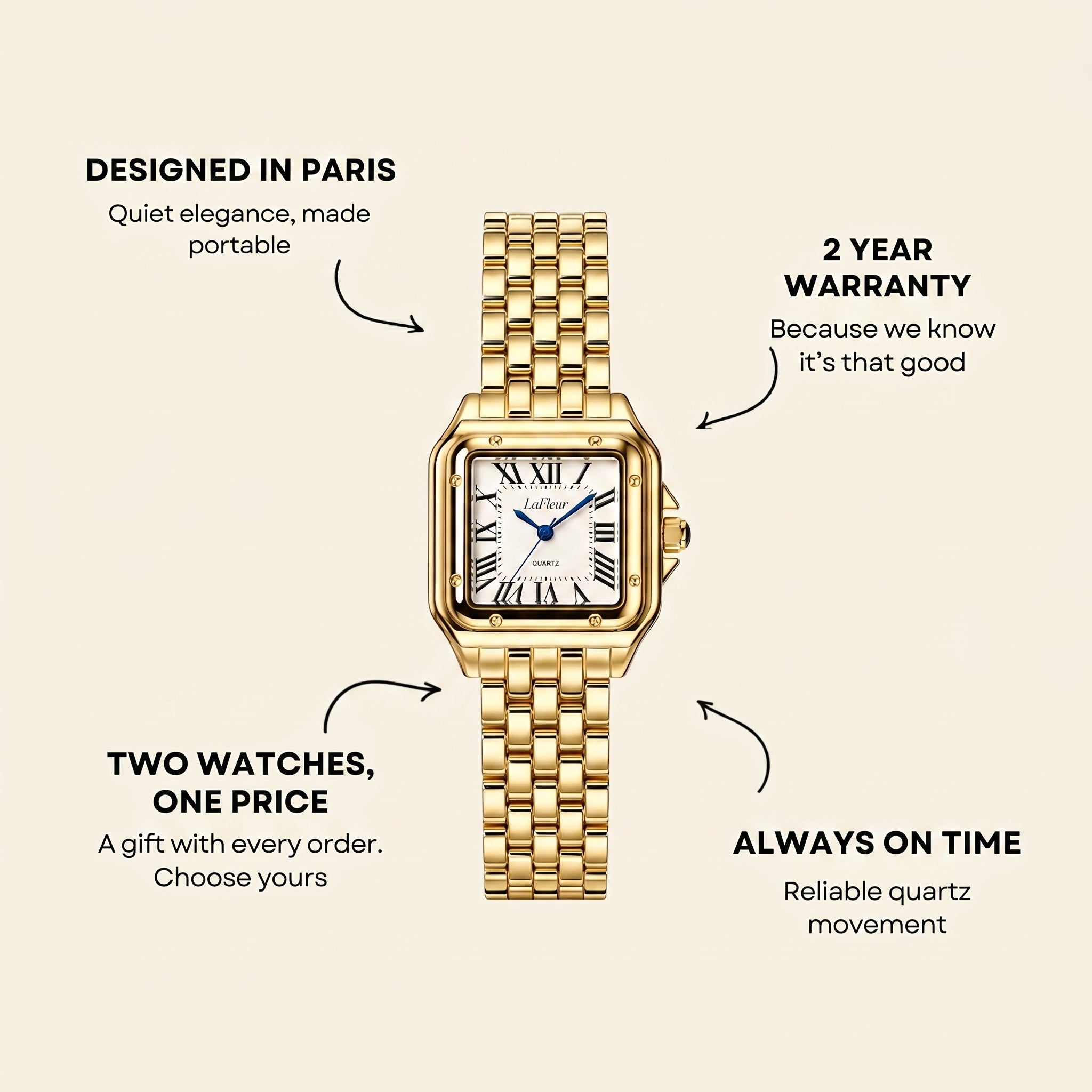 Reloj Le Marais Ivoire