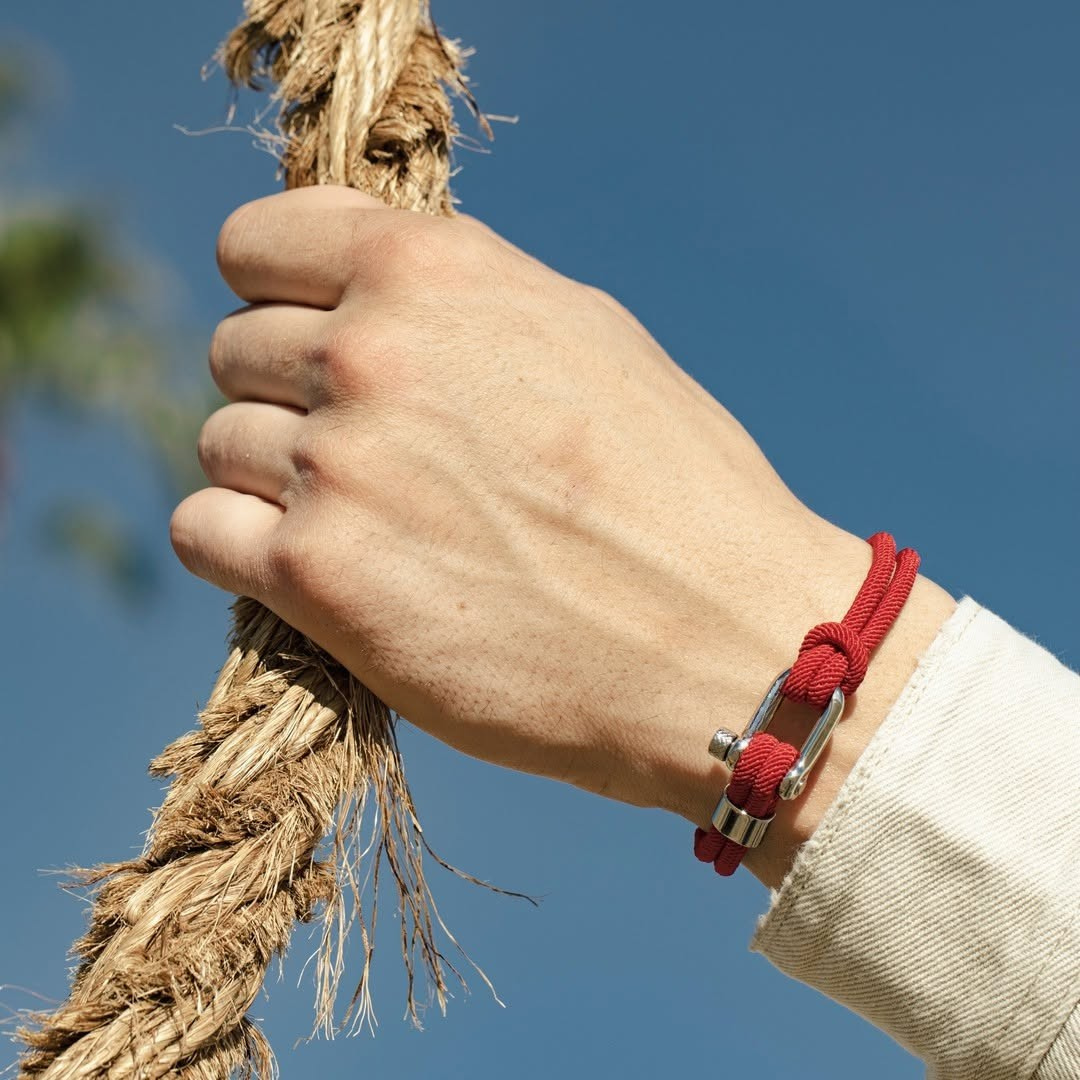 Malibu Red Rope Bracelet Kaia