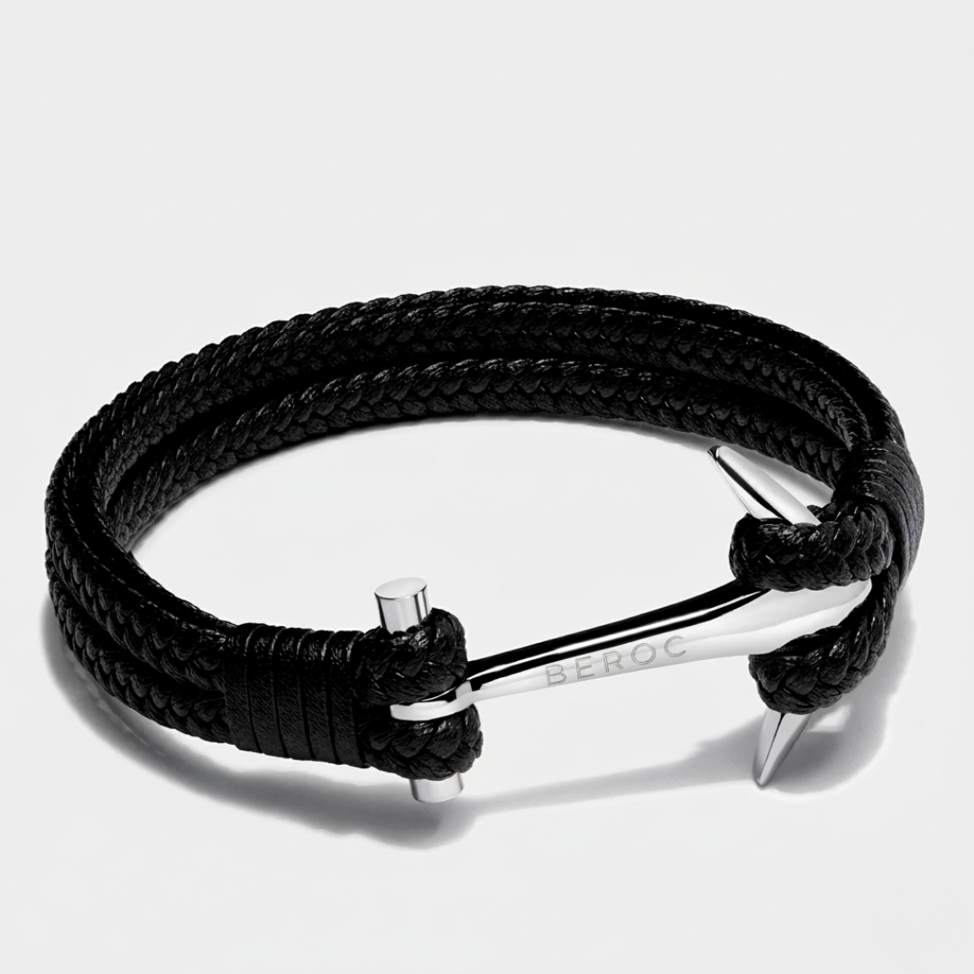 Anchor Leather Bracelet Kaia