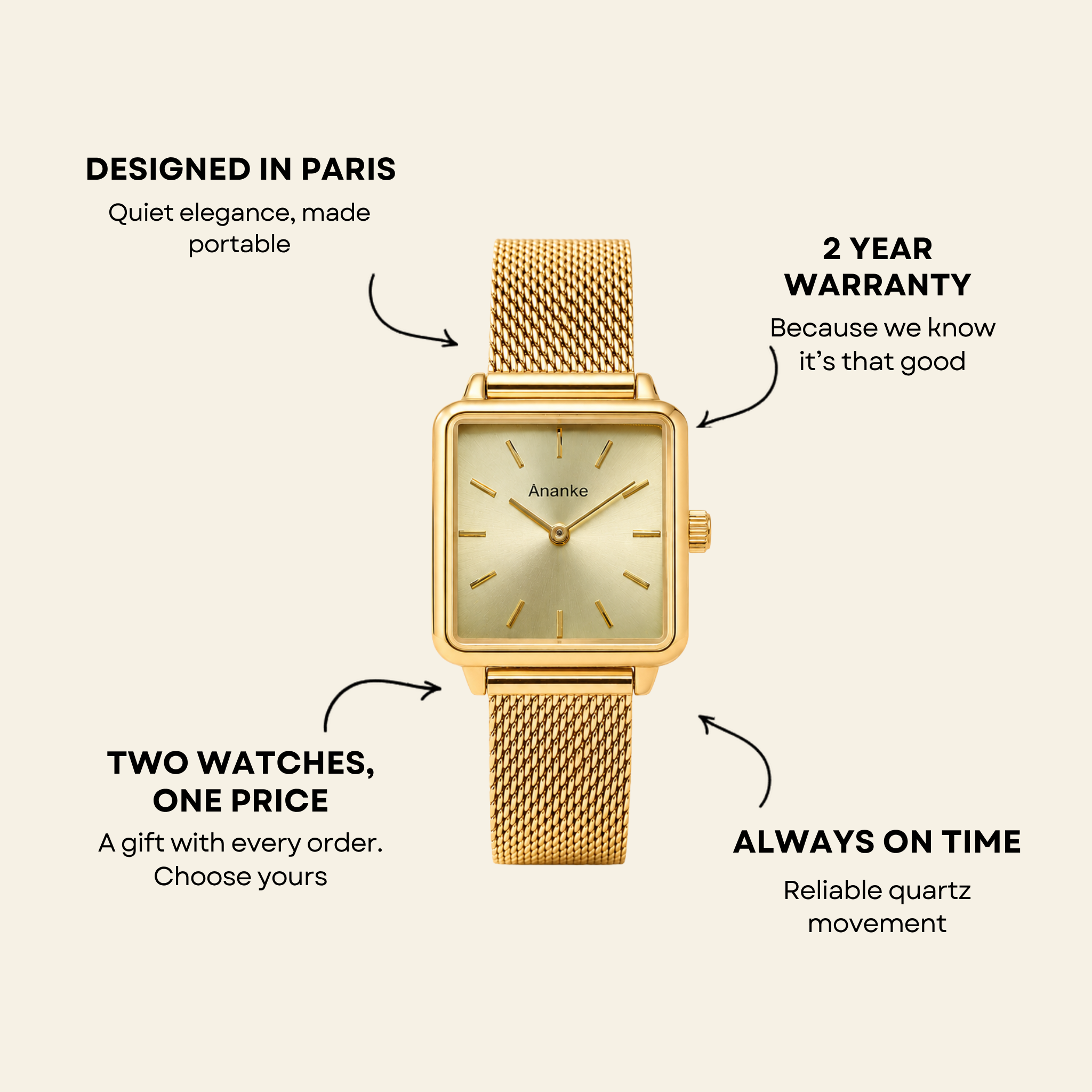 Reloj Trocadéro Champán