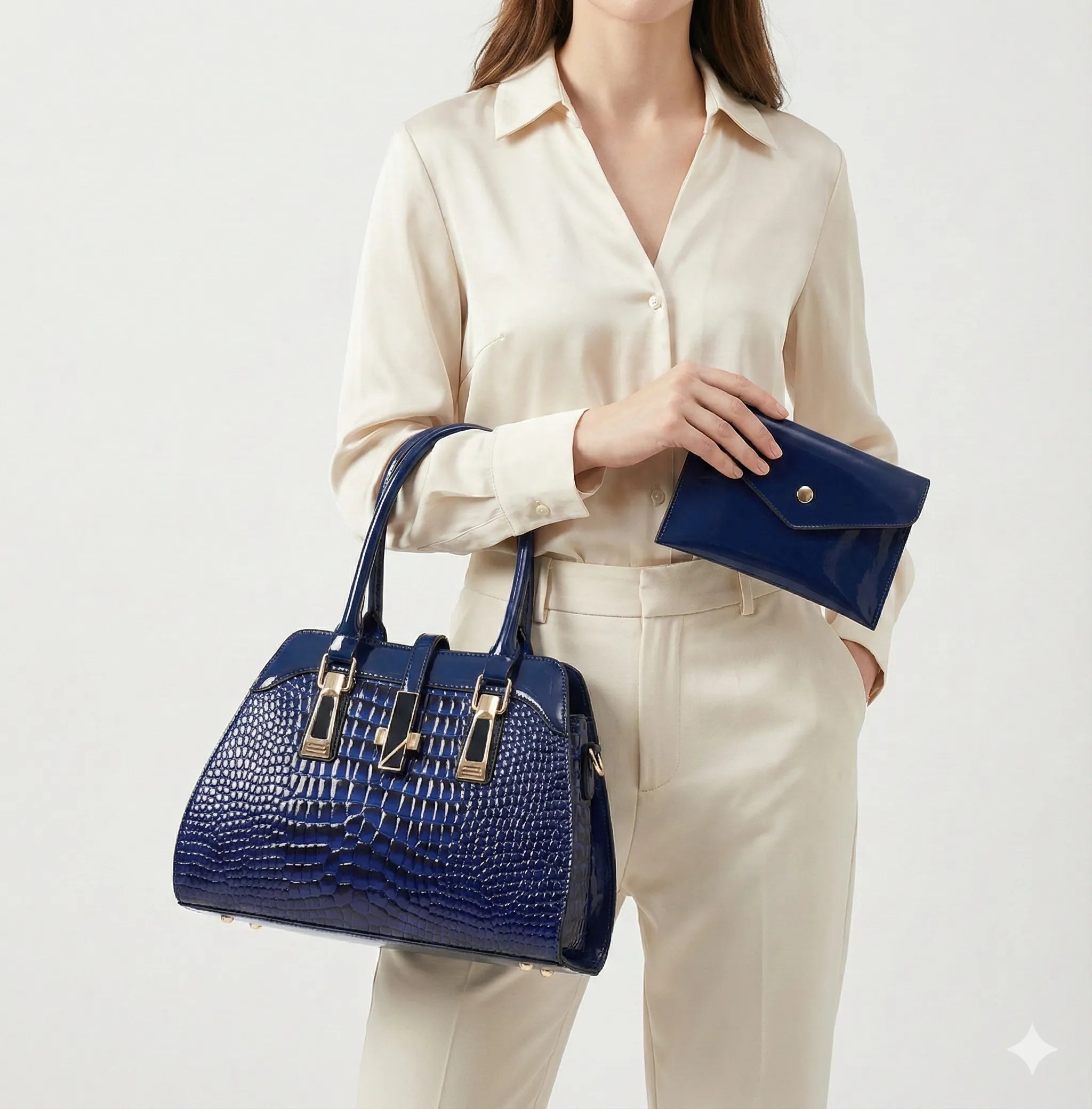 Bag and Wallet Kit in Leather - Vian