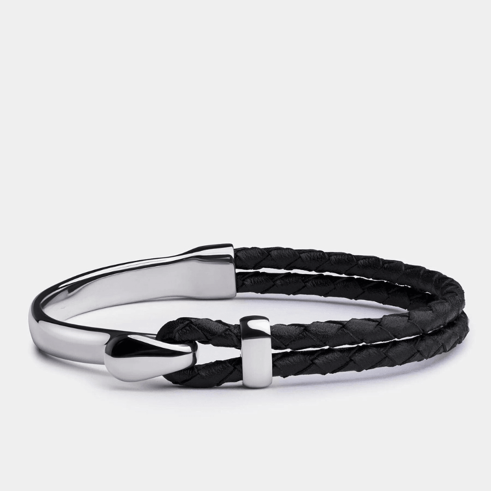 Signature Braided Leather Bracelet Kaia