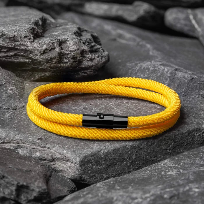 Wave Yellow Minimalist Rope Bracelet Kaia