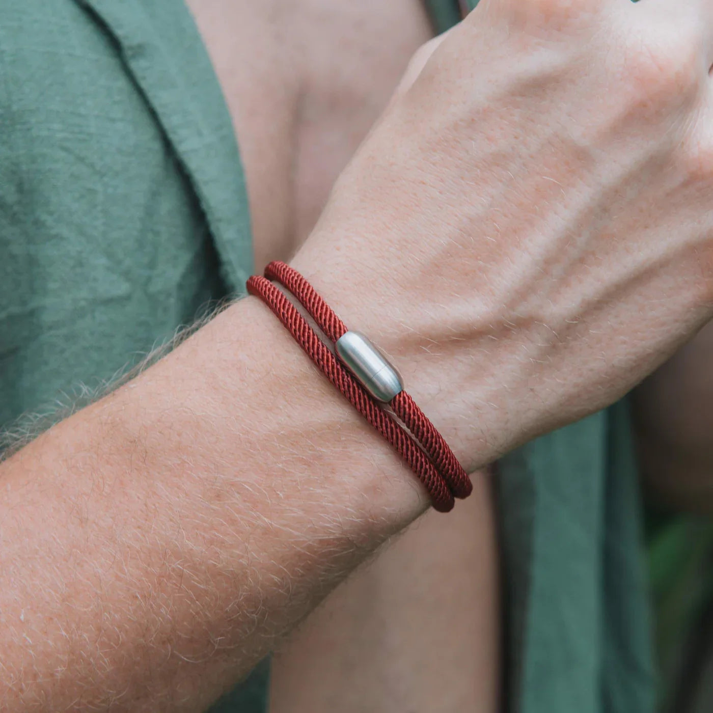 Algarve Burgundy Rope Bracelet Kaia