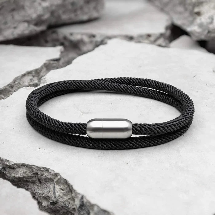 Algarve Black Rope Bracelet Kaia