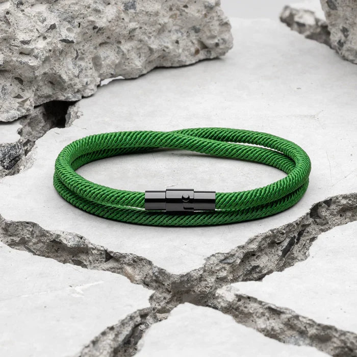Wave Green Minimalist Rope Bracelet Kaia