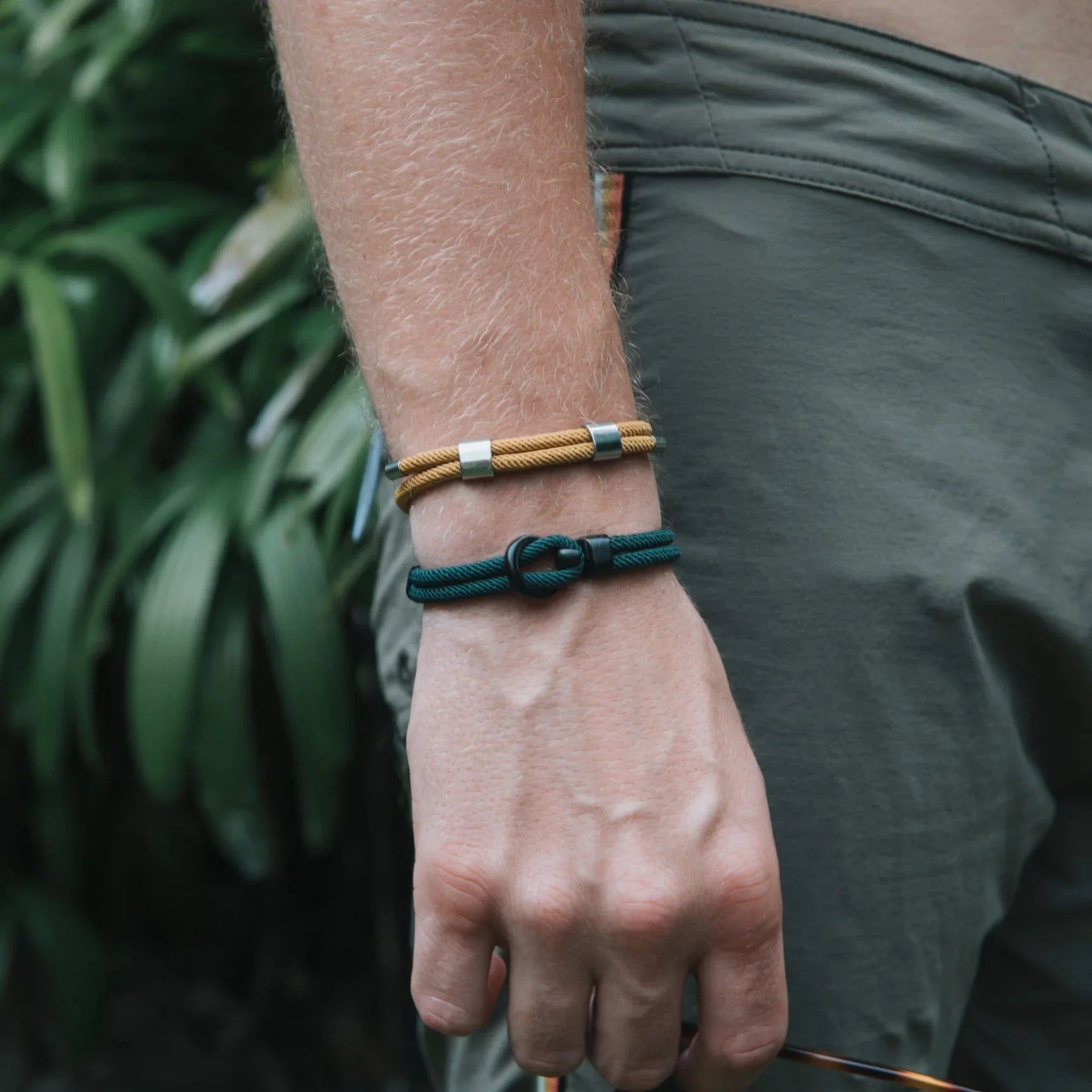 Argenta Green Rope Bracelet Kaia