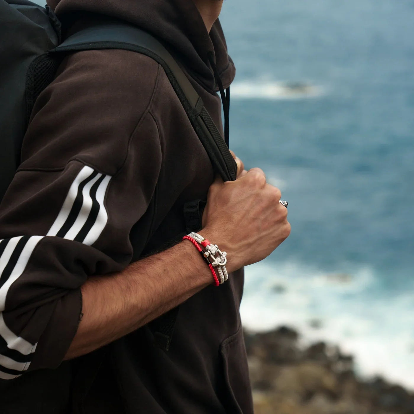 Norcia Red Minimalist Rope Bracelet Kaia