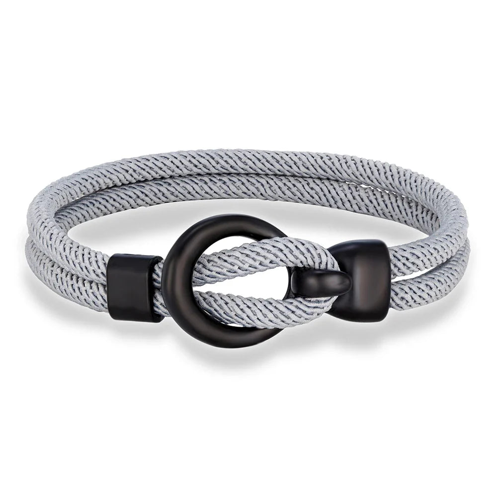 Argenta Grey Rope Bracelet Kaia