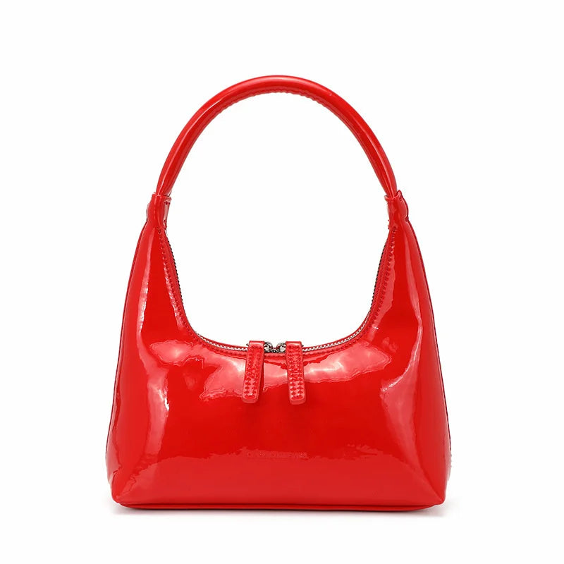Aurora Leather Baguette Bag