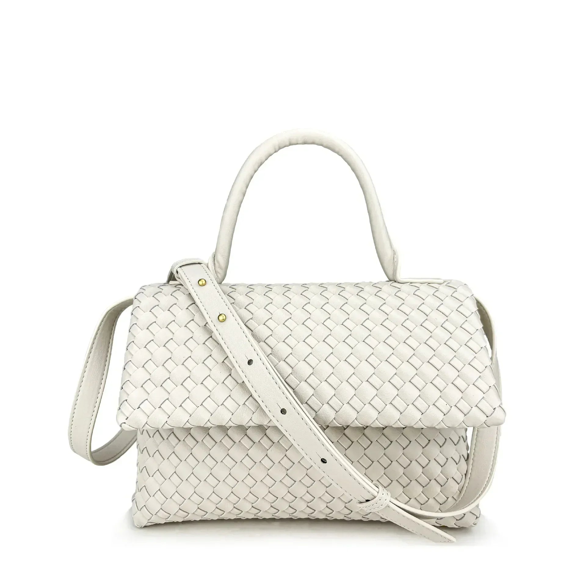 Débora Woven Leather Bag