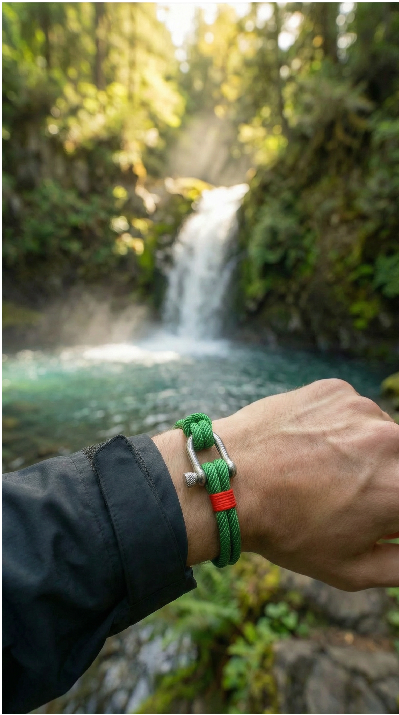 Strand Green Rope Bracelet Kaia