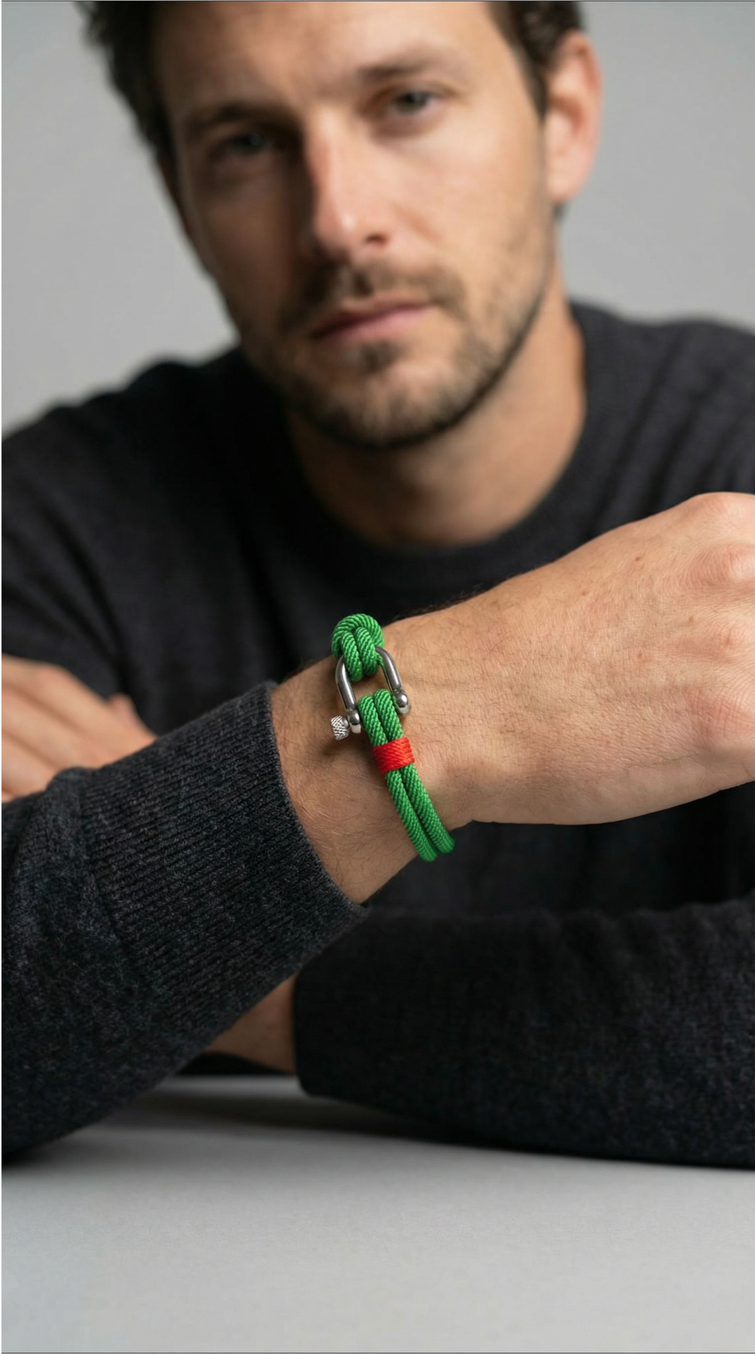 Strand Green Rope Bracelet Kaia