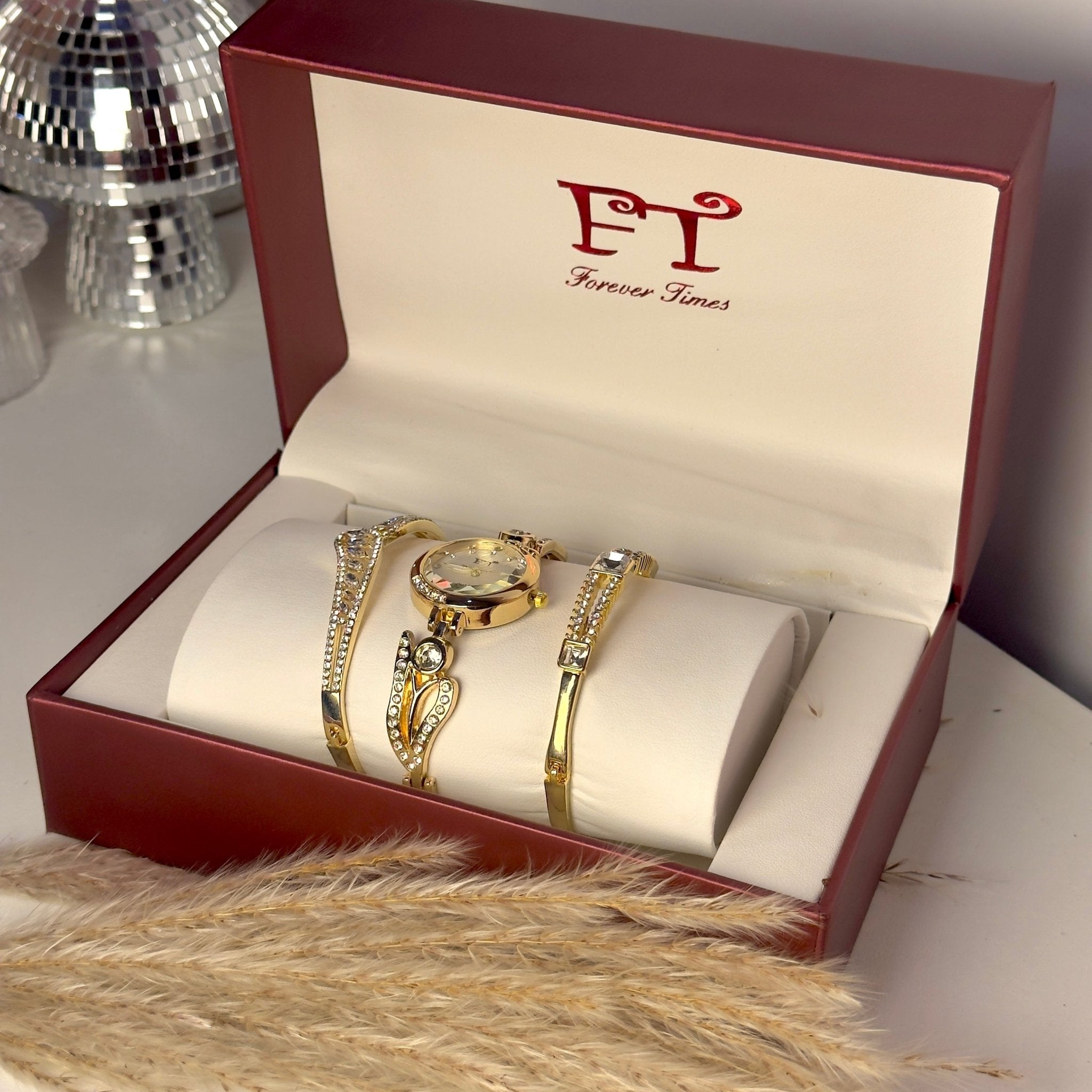 Time Gold Luxe Set with Premium Box Reloj