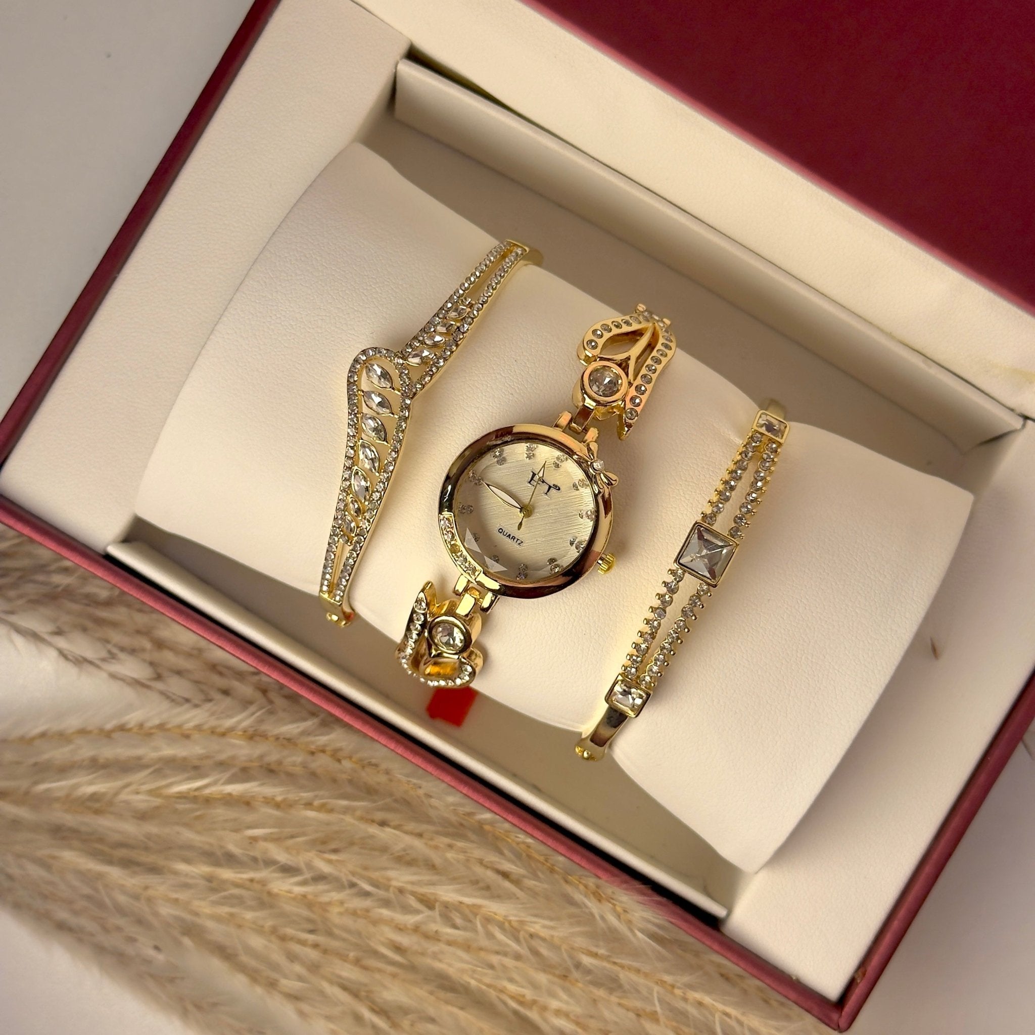 Time Gold Luxe Set with Premium Box Reloj