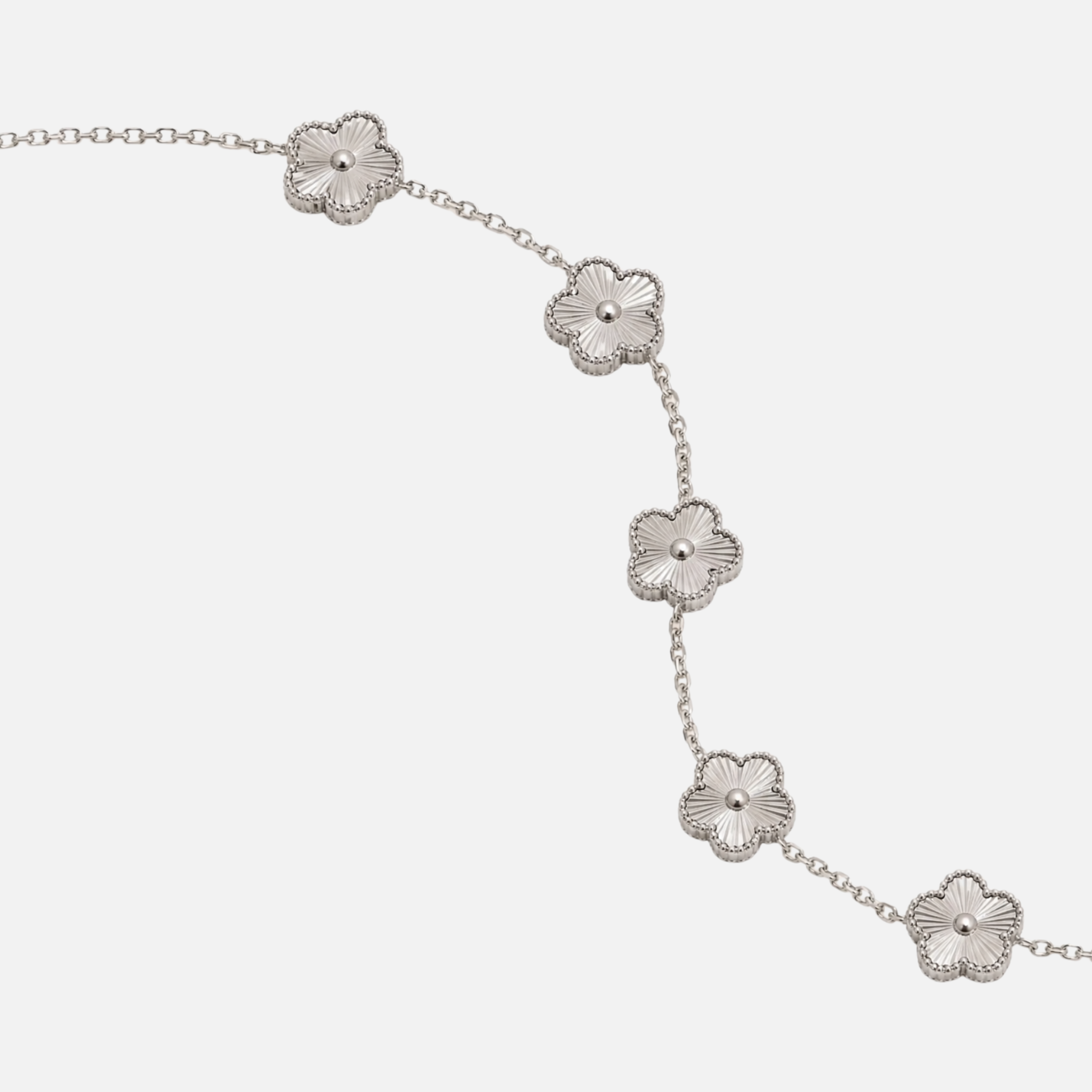 Pulsera Trèfle Plata y Perla