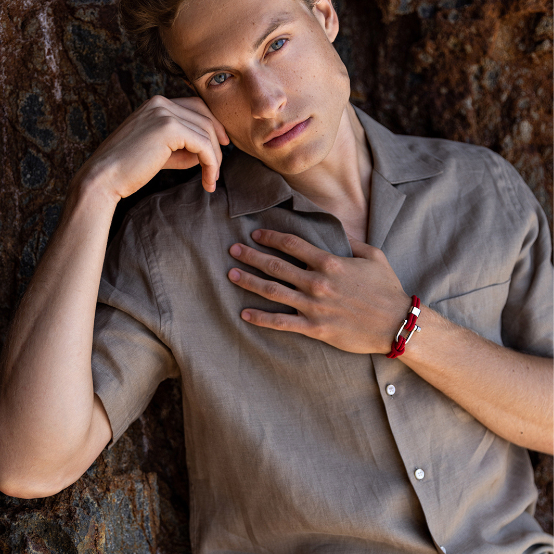Malibu Red Rope Bracelet Kaia