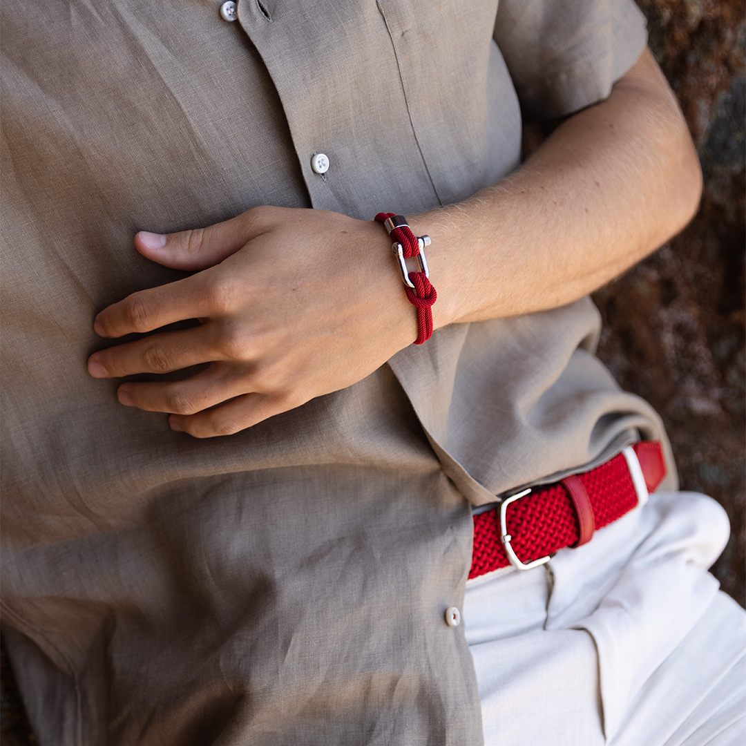 Malibu Red Rope Bracelet Kaia