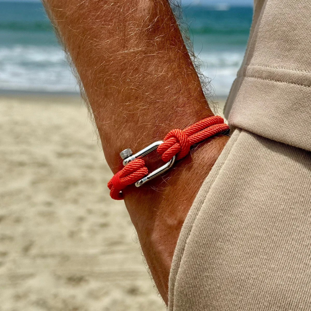 Strand Orange Rope Bracelet Kaia