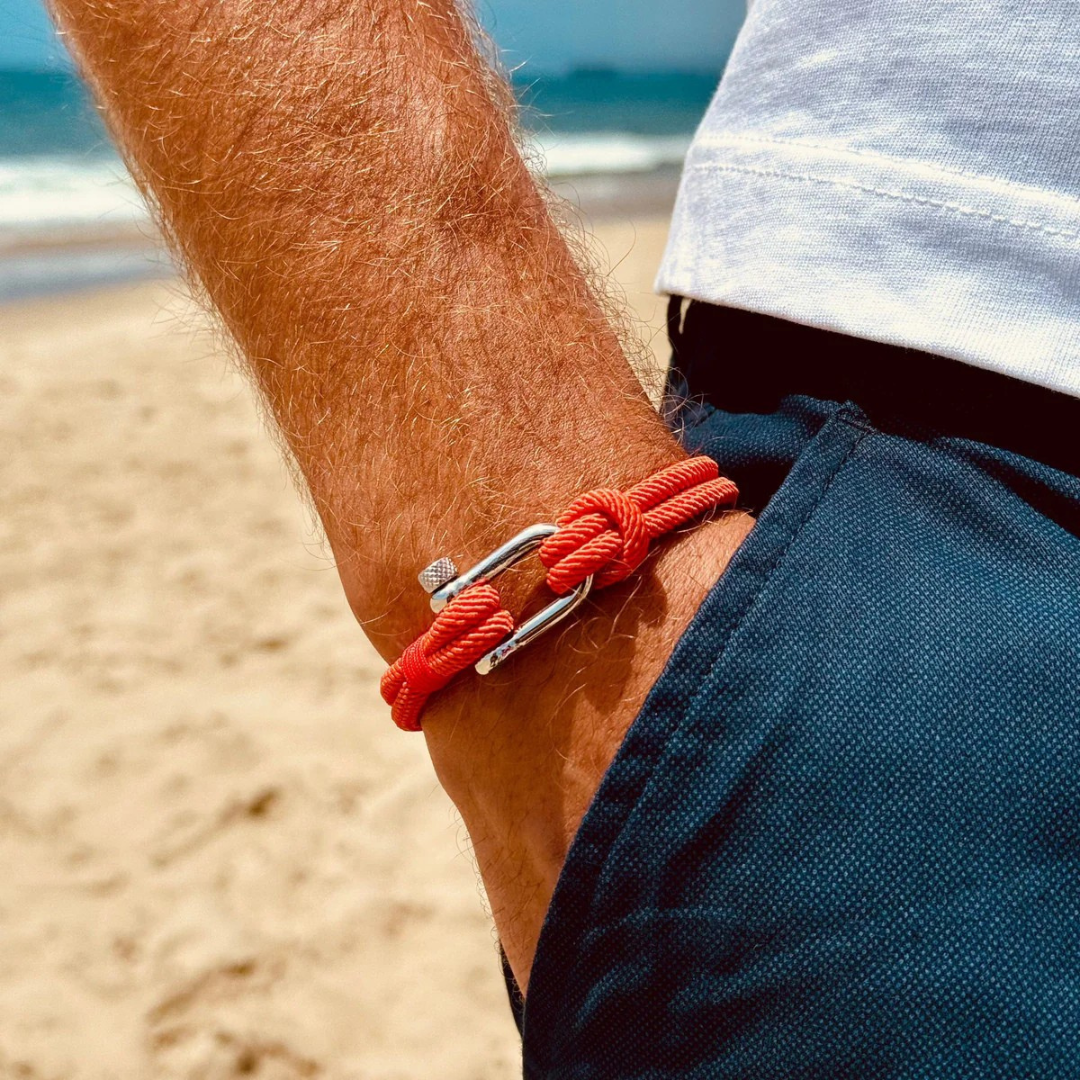 Strand Orange Rope Bracelet Kaia