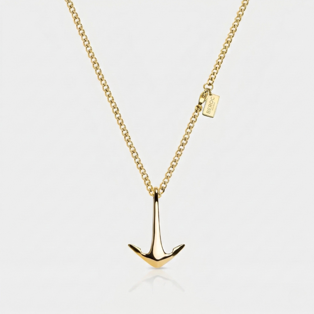 Anchor Gold Minimalist Necklace Kaia
