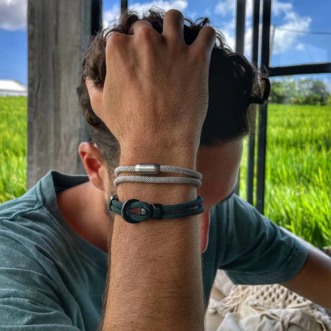 Algarve Grey Rope Bracelet Kaia