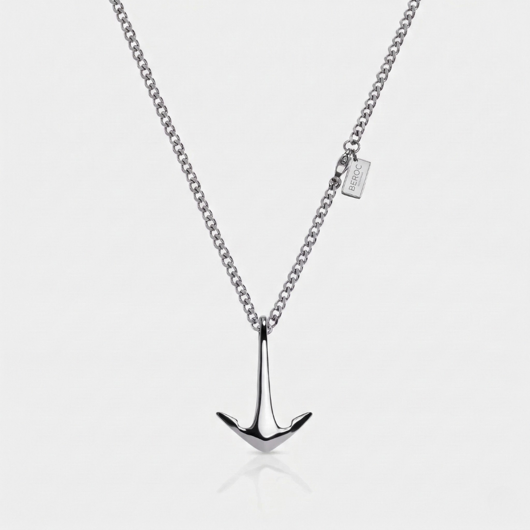 Anchor Silver Minimalist Necklace Kaia