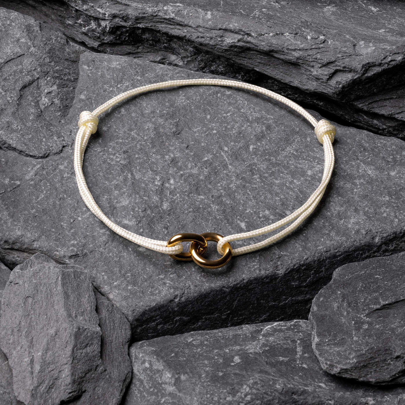 Orbital White Adjustable Rope Bracelet Kaia