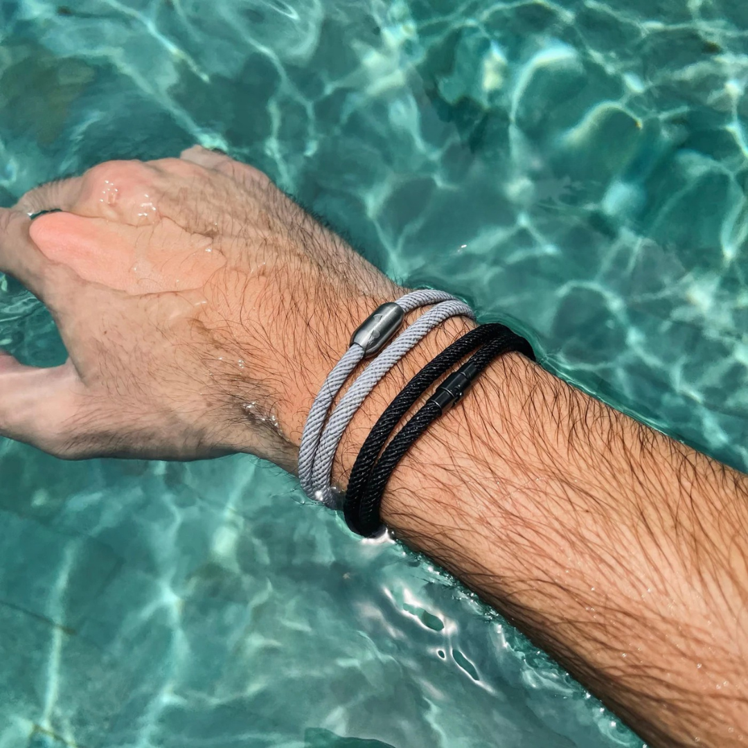 Algarve Grey Rope Bracelet Kaia