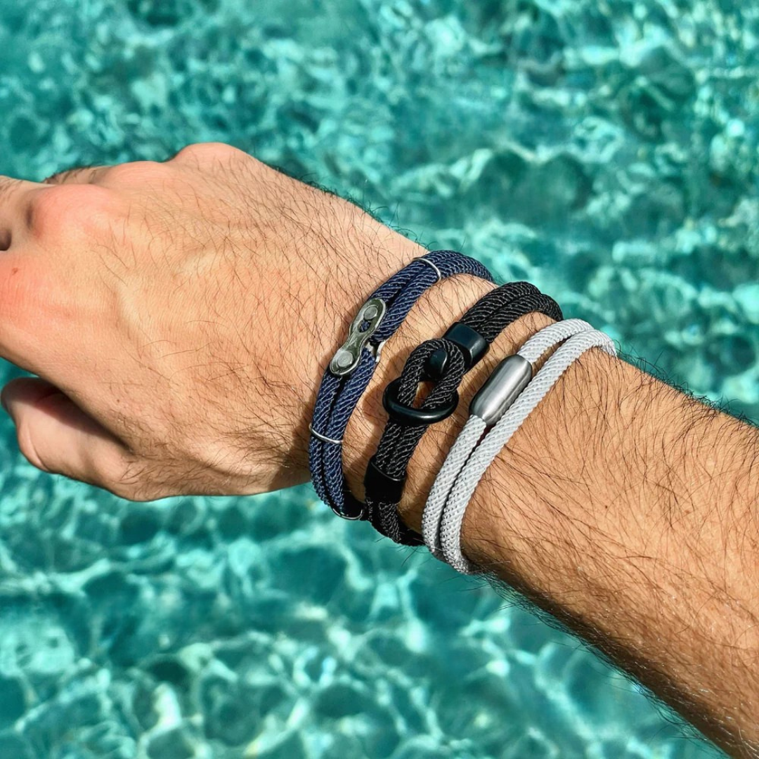 Algarve Grey Rope Bracelet Kaia
