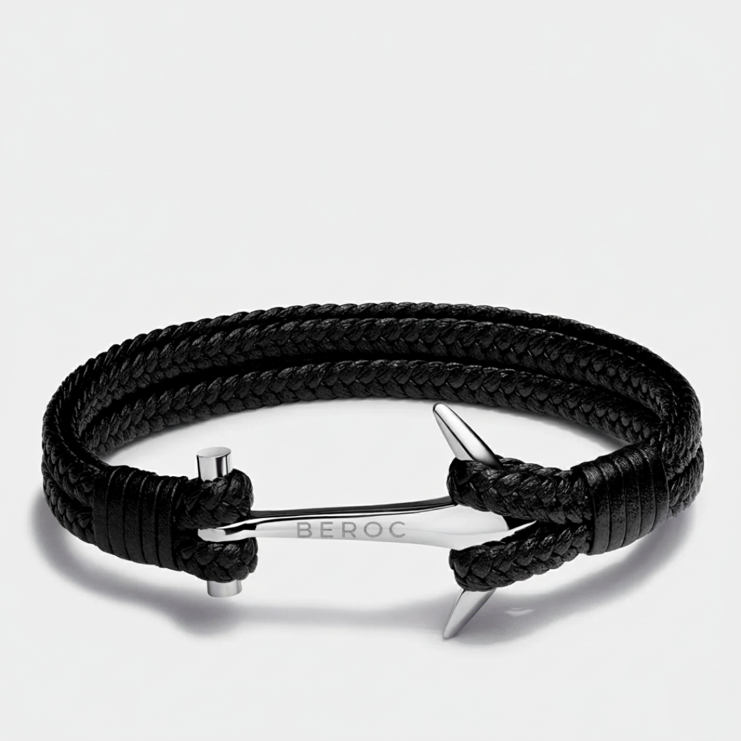 Anchor Leather Bracelet Kaia