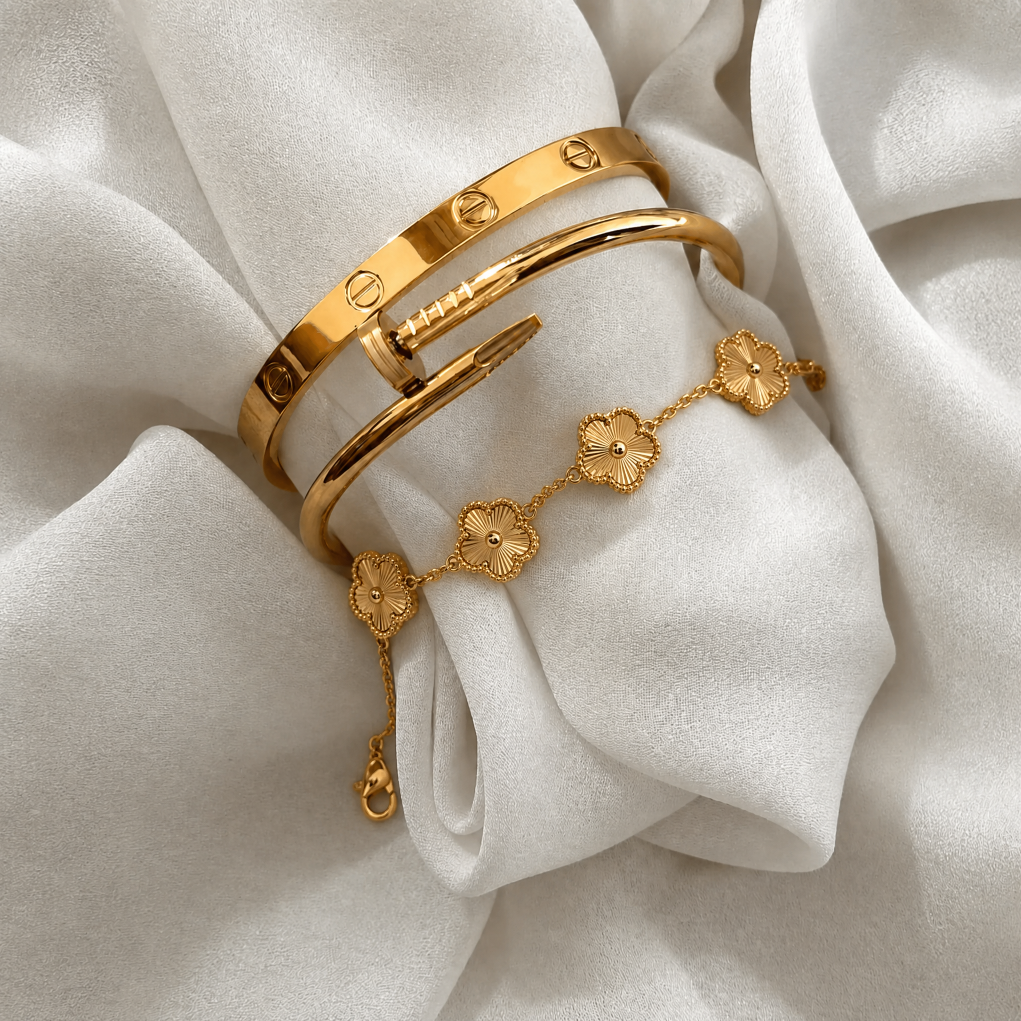 Pulsera Trèfle Oro