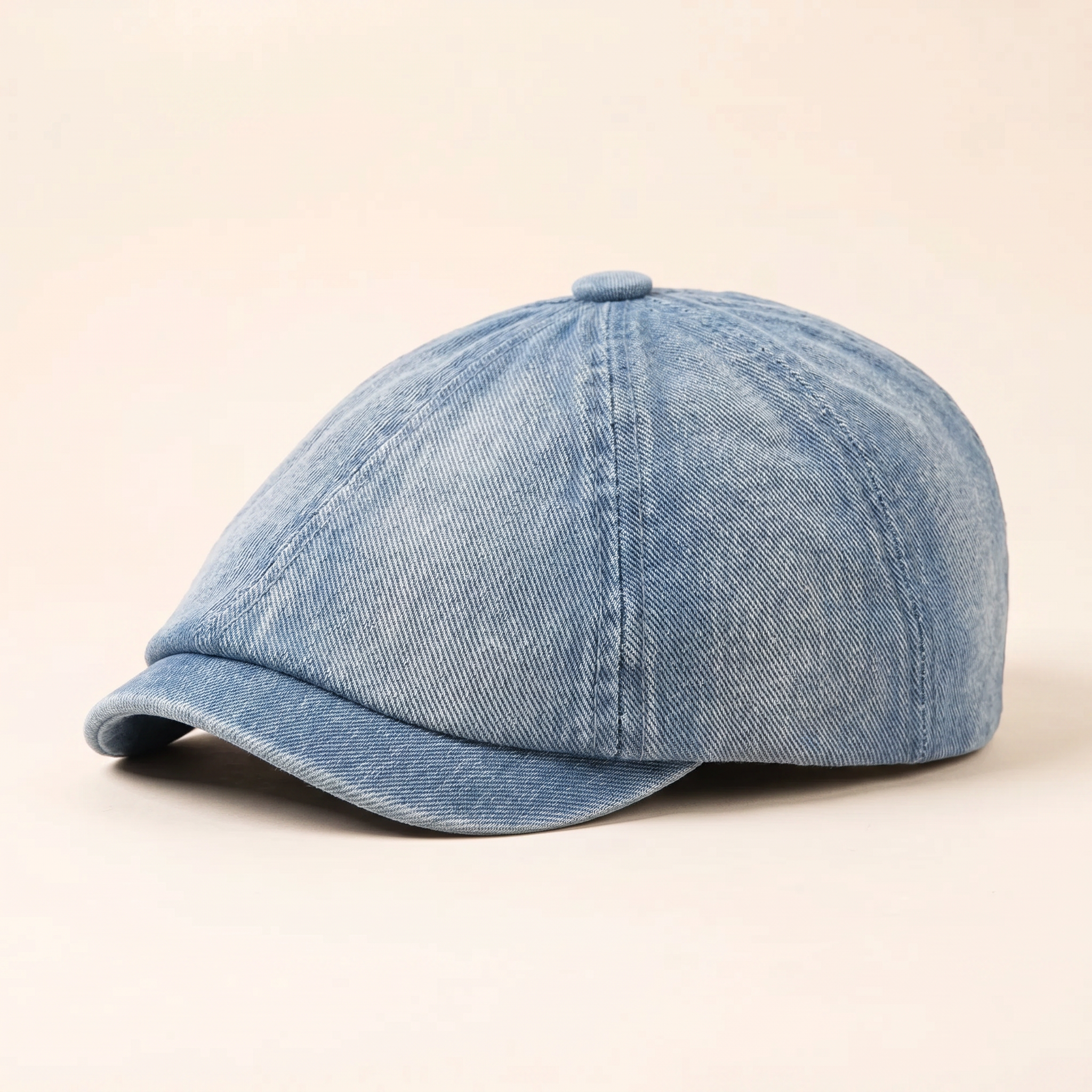 Denim Newsboy Cap