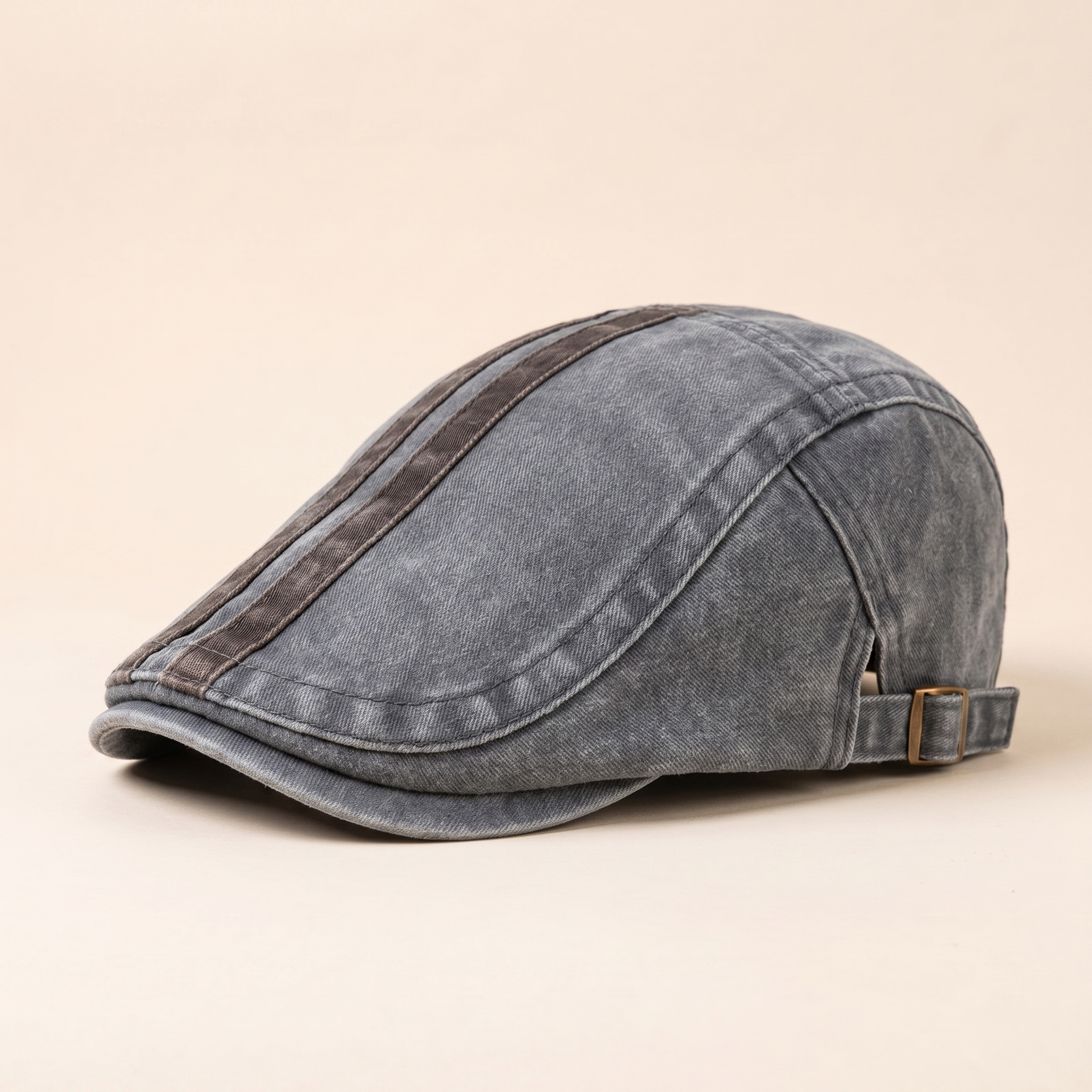 Denim Strip Cap