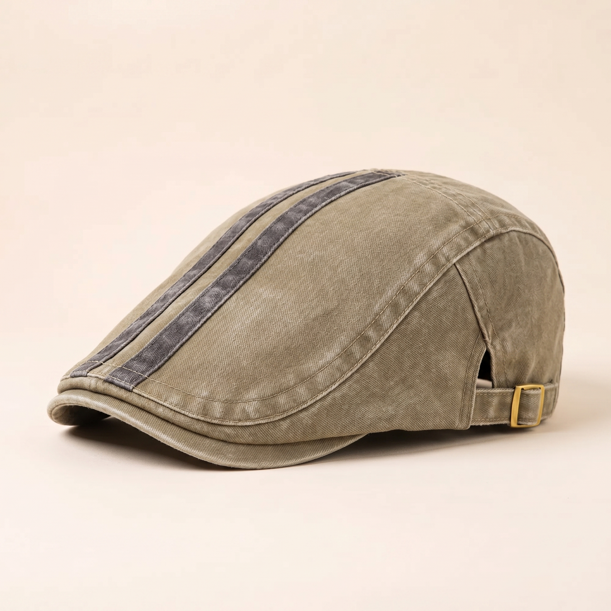 Denim Strip Cap