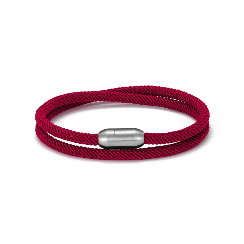 Algarve Burgundy Rope Bracelet Kaia