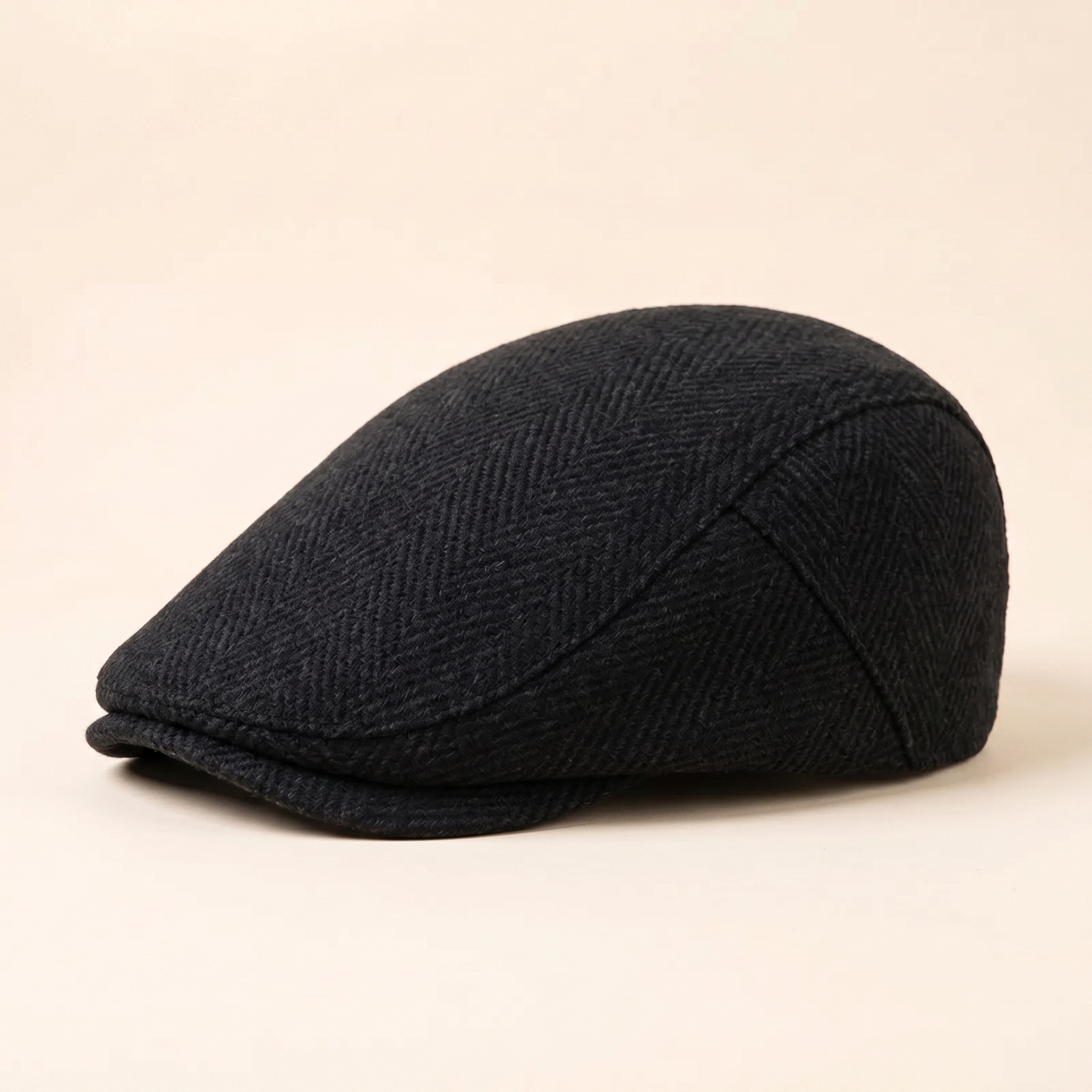Herringbone Wool Cap