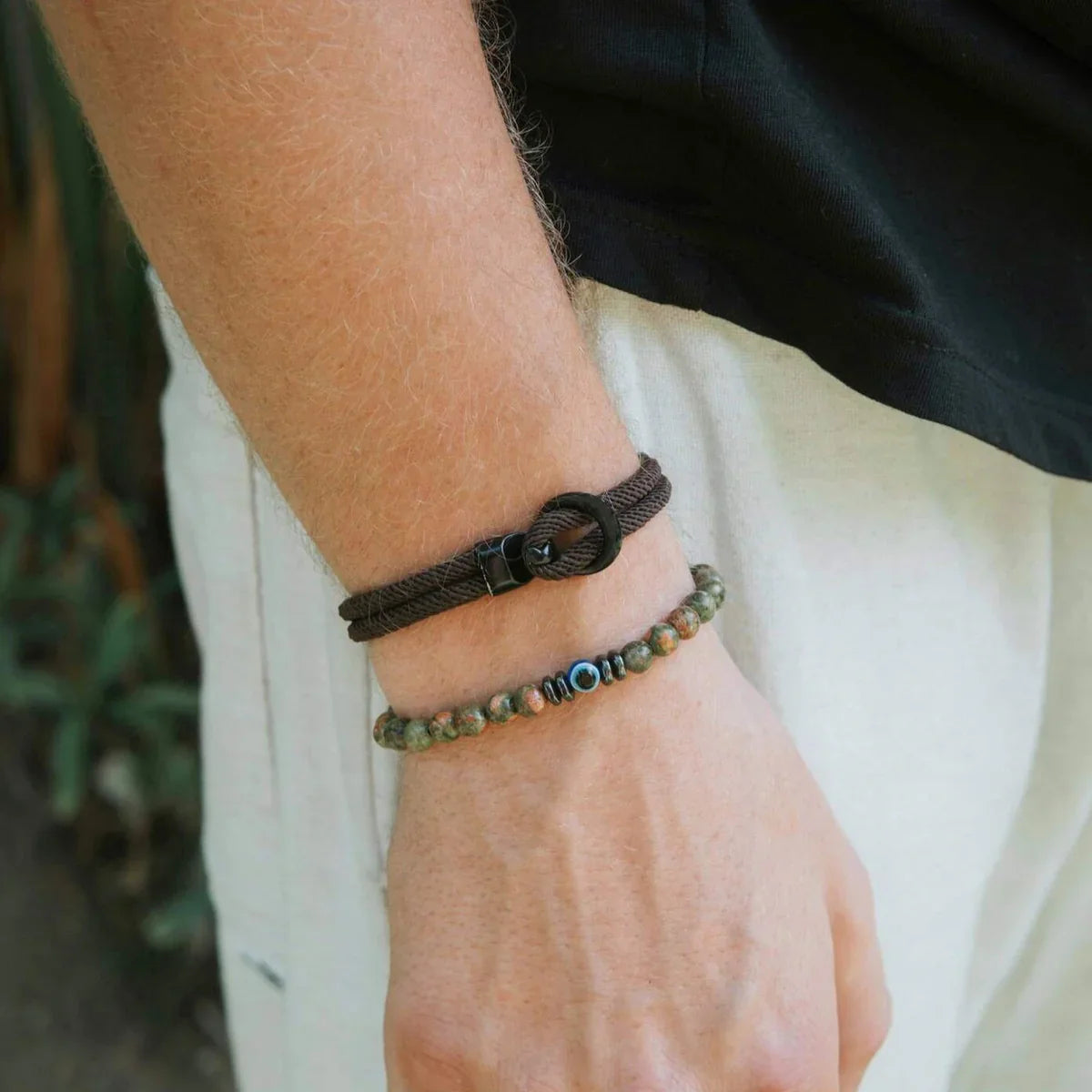 Argenta Brown Rope Bracelet Kaia
