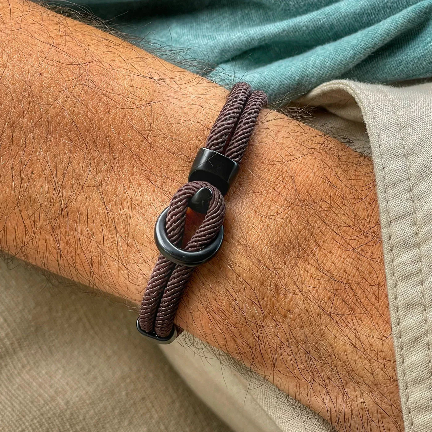 Argenta Brown Rope Bracelet Kaia